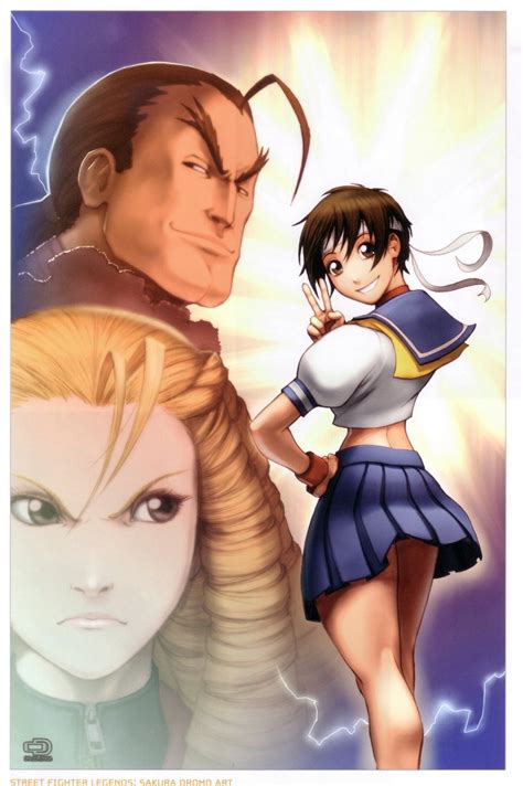 Kasugano Sakura Kanzuki Karin And Hibiki Dan Street Fighter And 1