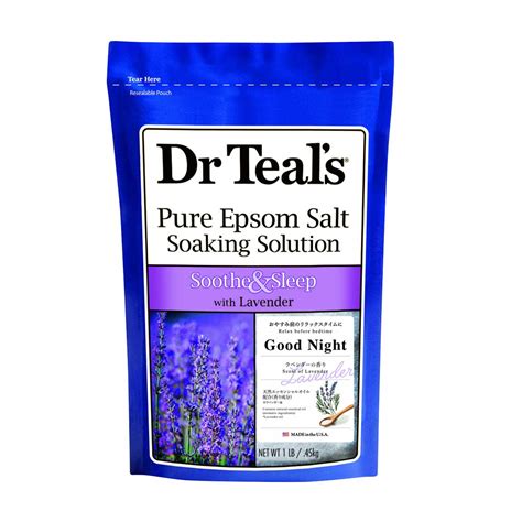 Dr Teals Soothe And Sleep Pure Epsom Salt Soaking Solution With Lavender 045 Kg Price In Uae