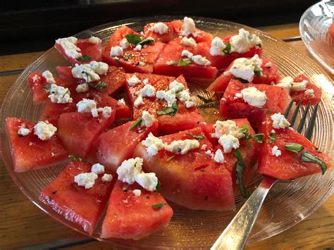 gegrillte wassermelone mit feta la gourmerina sommerliche vorspeise la gourmerina