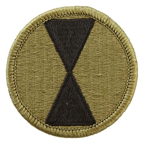 7th Infantry Division Scorpion Ocp Patch With Hook Fastener Flying