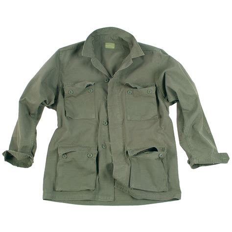 Teesar Prewashed Military Bdu Uniform Shirt Army Ripstop Cotton Mens