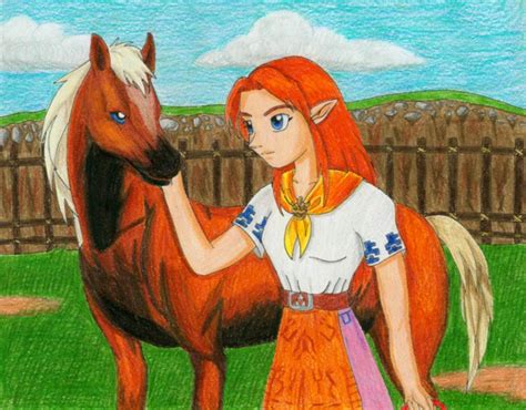 Malon And Epona By Malu CLBS On DeviantArt