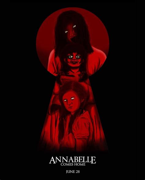 Red Version Annabelle Comes Home Fan Art Poster Poster Art Art