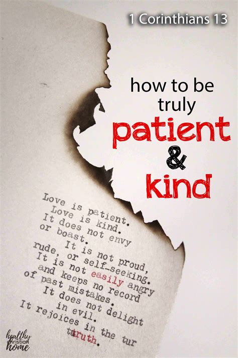 How To Be Truly Patient Kind Healthy Christian Home