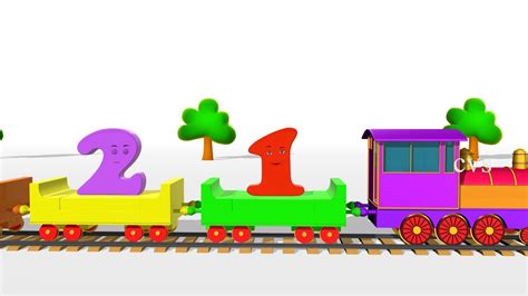 Learn Numbers For Children 3d Animation Numbers Train Song For