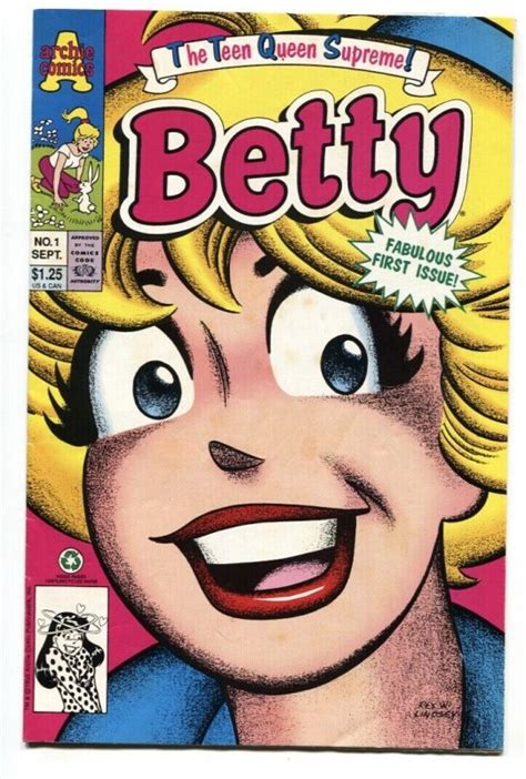 Betty 1 1992 Comic Book Archie First Issue Comic Books Bronze Age Archie Comics Archie
