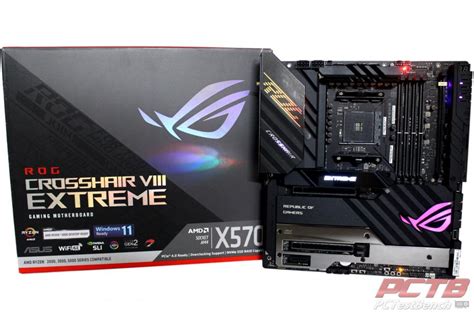 ASUS ROG Crosshair VIII Extreme AMD AM X S EATX Gaming Motherboard PCIe Passive PCH Heatsink