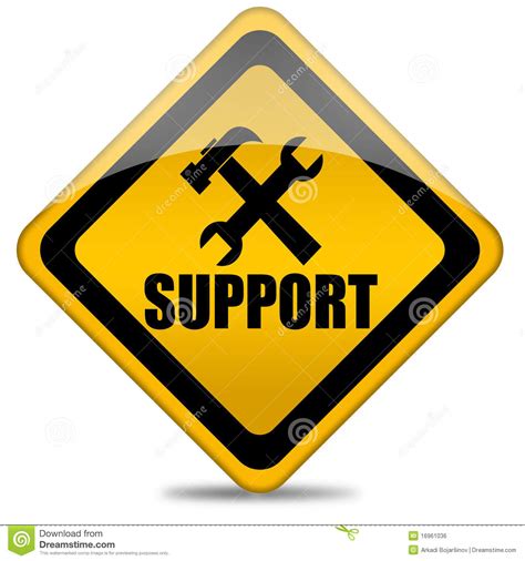 Support Sign Royalty Free Stock Image Image 16961036