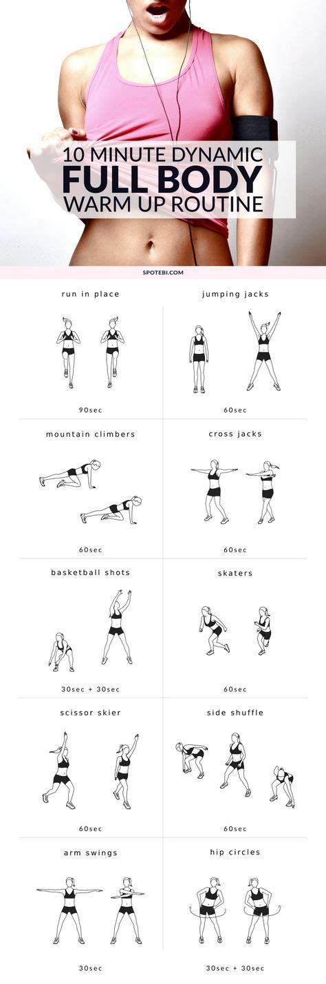 10 Minute Dynamic Full Body Warm Up Routine With Images Warm Up