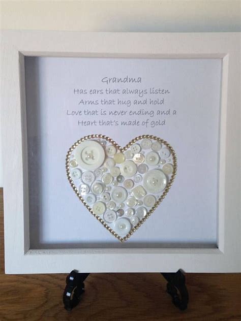 Check out our list of best gifts for grandma, including heartwarming personalized gifts﻿, ideas for the woman who has everything, and even some wellness she's one proud grandma, and this gift makes it even easier for her to show off her loved ones to anyone who stops by. Gift For Grandma Gold Heart Picture Button Artwork Grandma ...