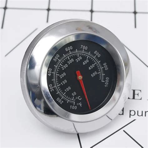 Outdoor Stainless Steel Display Thermometer Roast Barbecue Bbq Smoker