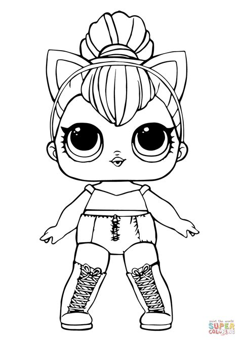 Creating a painting with our online and printable unicorn drawings for toddlers and children encourages thought into the choice of color, designs and patterns. LOL Doll Kitty Queen | Super Coloring in 2020 | Unicorn ...