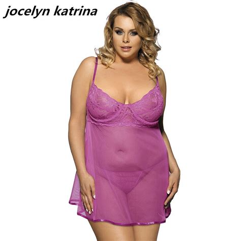 Jocelyn Katrina Brand 2017 Women S Plus Size New Lingerie Sexy Bud Silk Pajamas Exotic Adult