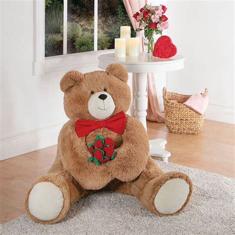 4 Big Hunka Love® Bear With Bow Tie And Roses In Big Hunka Love Bears Vermont Teddy Bear