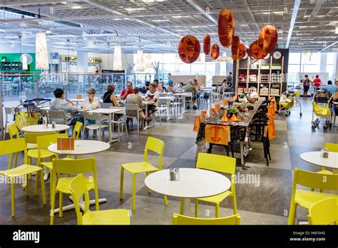Miami Florida Ikea Home Furnishings Inside Cafeteria Restaurant Stock