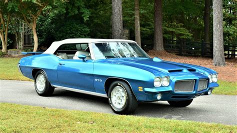 Enjoy The Fresh Air Cruising In A 1971 Pontiac Gto Convertible