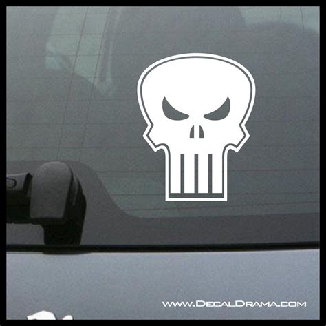 Punisher Skull Marvel Comics Inspired Anti Hero Fan Art Vinyl Carlap
