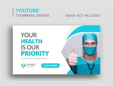 Premium Vector Medical Healthcare Youtube Thumbnail Design And Web Banner