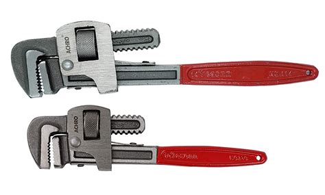 Achro Pipe Wrench Set 14 Inch Pipe Wrench And 10 Inch Pipe Wrench
