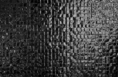 Black Mosaic Tiles Pattern Texture B High Quality Architecture Stock