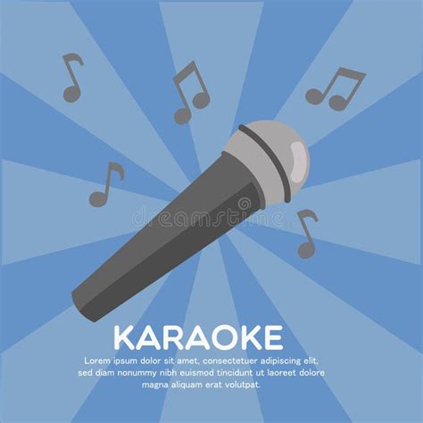 Karaoke Vector Illustration Decorative Design Stock Vector