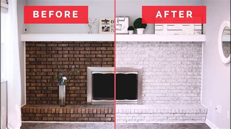 The Brick Anew Fireplace Paint Kit Before And After Youtube