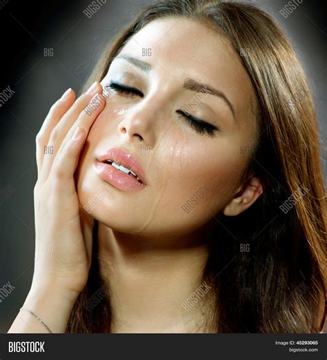 Crying Woman Beauty Girl Crying Image And Photo Bigstock