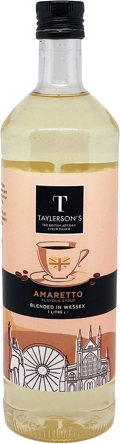 Taylerson S Amaretto Flavour Coffee Syrup Vegan Artisan And Hand