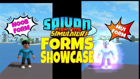 Sfs Showcasing All Forms In Saiyan Fighting Simulator Super Saiyan