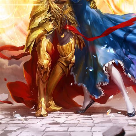 .fate adaptation, titled king of heroes, was launched.1 on tumblr: King of Heroes on Behance | Gilgamesh fate, Arturia ...