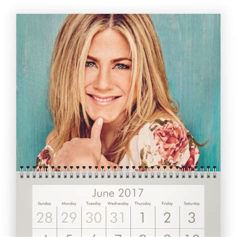 Jennifer Aniston 2017 Calendar