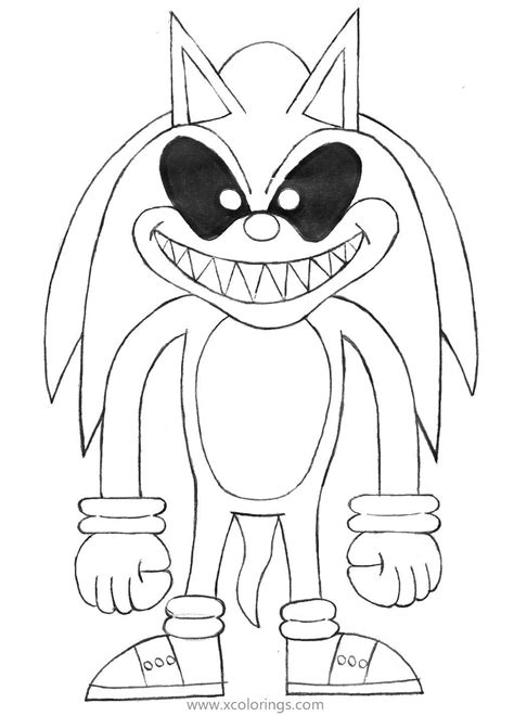 Sonic Exe Coloring Pages By Horrorshowfrea XColorings