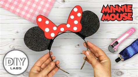 Minnie Mouse Headband Paper Craft Fast N Easy Diy Labs Youtube