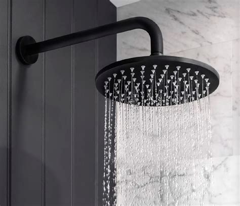 The combination of bold color and a modern finish makes the use of matte black fixtures and hardware a tempting design option. Matt Black Round Stainless Steel Slim Shower Head in 2020 ...