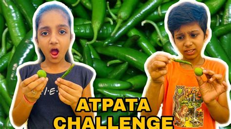 Mirchi Challenge | Atpata Challenge | Funny Food Challenge | Popat Pranks | - YouTube