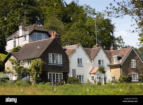 Traditional Old English Houses And Architecture At Coldharbour Surrey