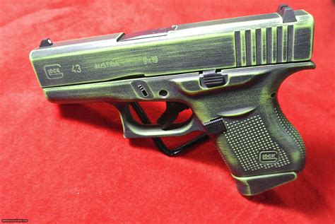 Glock G43 9mm Pistol Battle Worn Finish