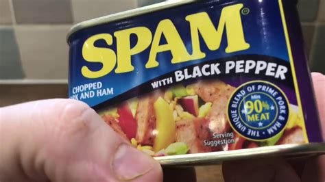 Spam With Black Pepper Review Youtube