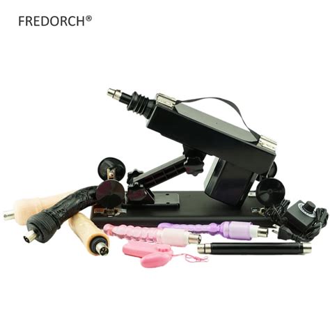 fredorch new automatic sex machine female masturbation pumping gun with 5 dildos attachments