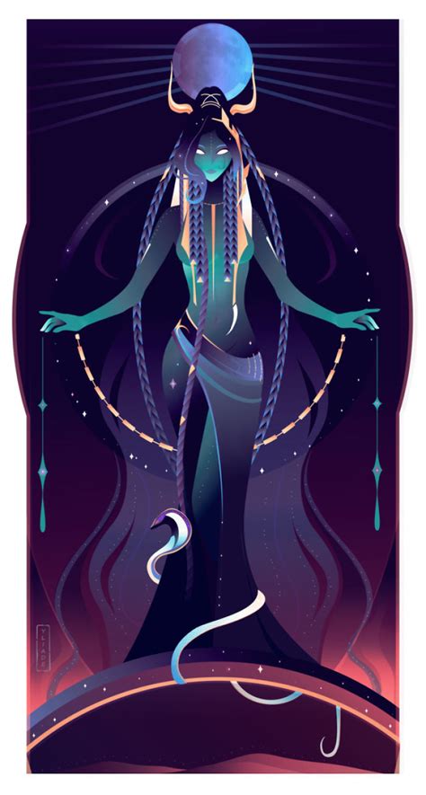 this french artist created 11 beautiful illustrations of ancient egyptian gods and goddesses