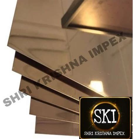 Stainless Steel Rose Gold Mirror Sheets At Rs 2800piece Coloured Ss