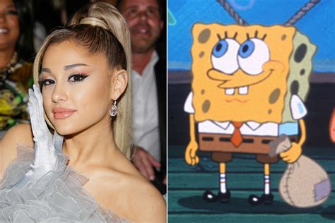Ariana Grande Isnt Dating Spongebob Voice Actor Jokes His Wife