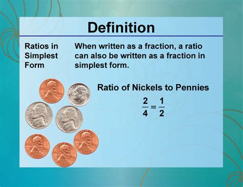 Definition Ratios Proportions And Percents Concepts Ratios In