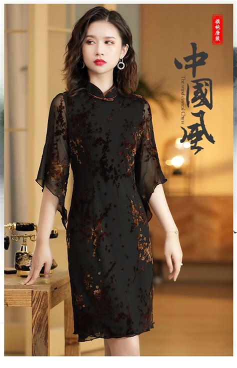 pretty chinese dress qipao cheongsam lace black qipao cheongsam and dresses women