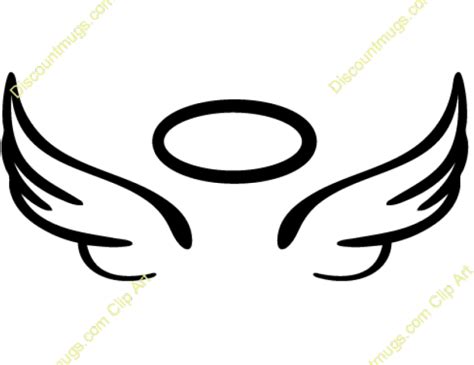 Halo Clipart Svg Simple Angel Wings Svg Png Download Full Size