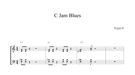 재즈피아노 솔로연습 15 C Jam Blues Youtube
