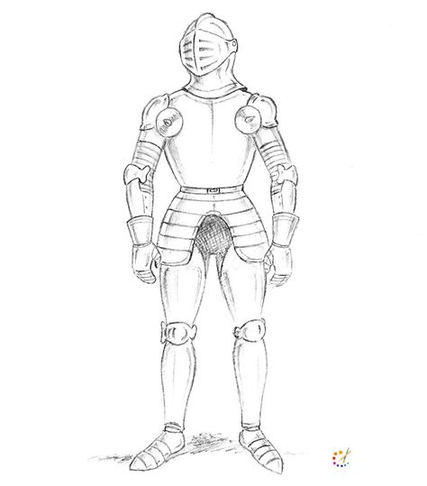 How To Draw An Armor Step By Step For Kids And Beginners