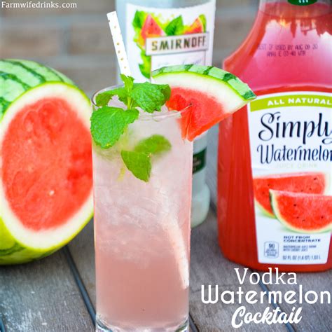 Vodka Watermelon Cocktail | Watermelon vodka, Watermelon cocktail, Watermelon vodka recipes
