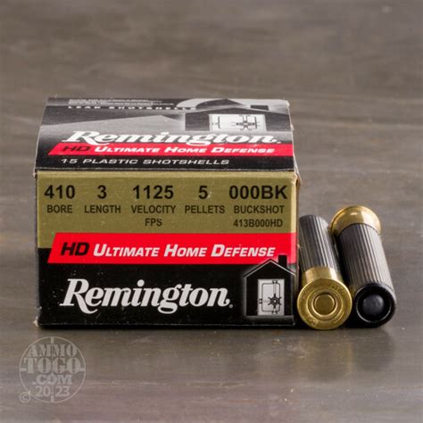 410 gauge ammo 15 rounds of 000 buck by remington