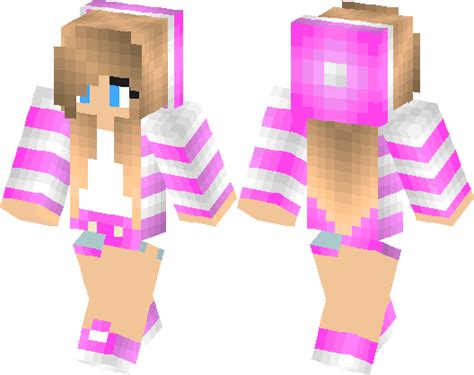 Cute Pink Girl Minecraft Skin Minecraft Hub